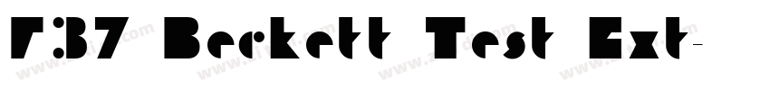F37 Beckett Test Ext字体转换